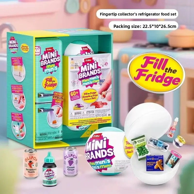 Baby Food Toy - 미니 브랜드 냉장고 블라인드 박스 미니어처