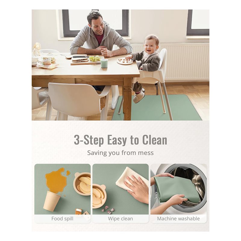 Highchair Splash Mat - 세탁 가능하고 방수 기능이 있는 아기용