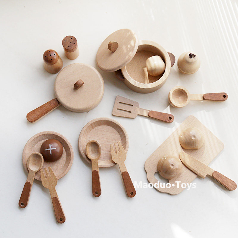 Baby Food Toy - 마오두오 토이즈 너도밤나무 어린이 주방 놀이세트