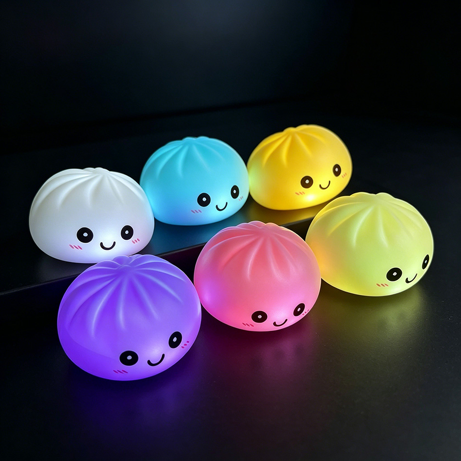 Baby Food Toy - 2026년형 미적 감각의 LED 발광 만두: