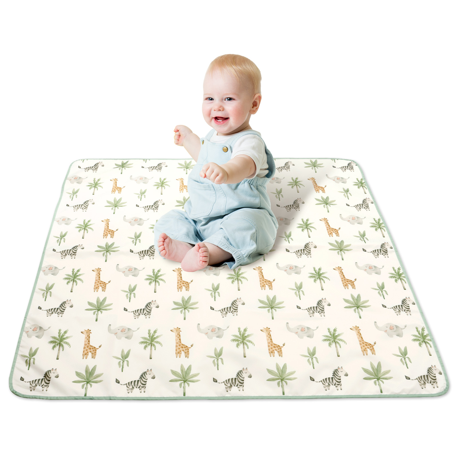 Highchair Splash Mat - 폴리에스터 식사용 흘림 방지 의자 매트,