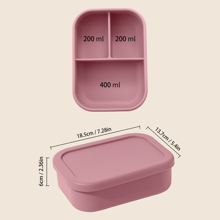 컬러 키즈 1PCS 실리콘 도시락 3칸 분리형 누수 방 - Baby Food Flavors 리뷰 및 가격