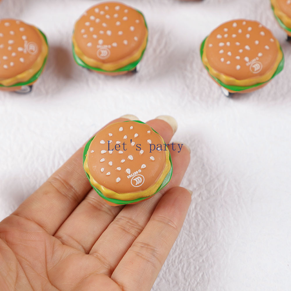 15Pcs 미니 귀여운 3D 버거 당겨 자동차 장난감  - Baby Food Flavors 리뷰 및 가격