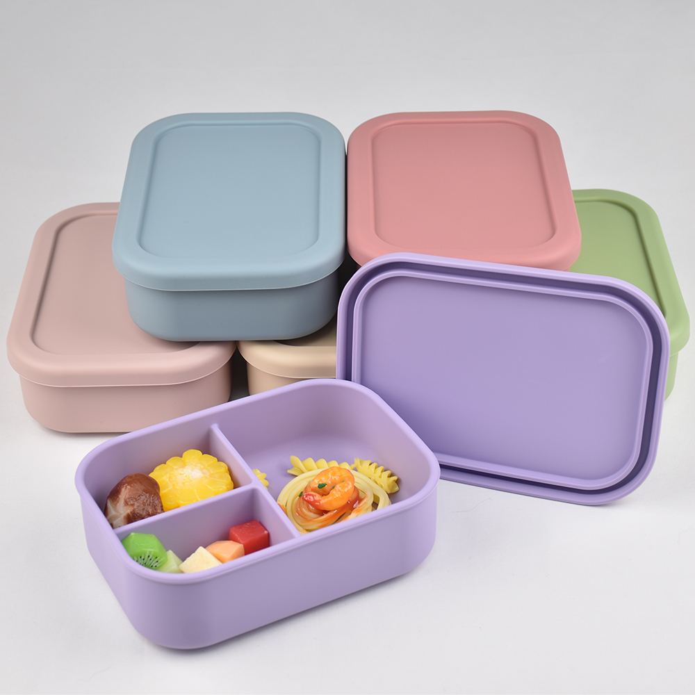 3칸 식품 등급 실리콘 벤토 도시락 - 누출 방지, 전 - Baby Food In Jar 리뷰 및 가격