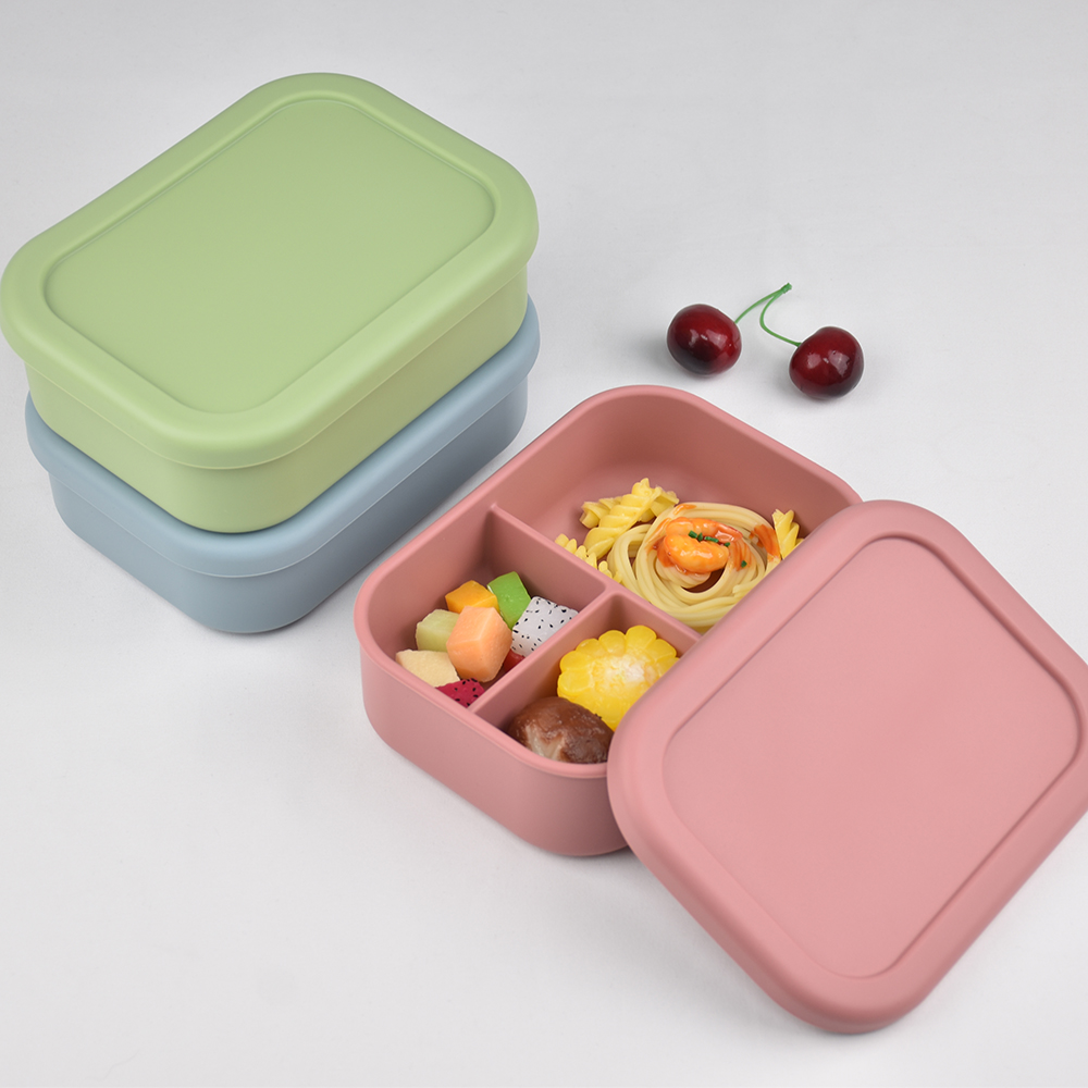 3칸 식품 등급 실리콘 벤토 도시락 - 누출 방지, 전 - Baby Food In Jar 리뷰 및 가격
