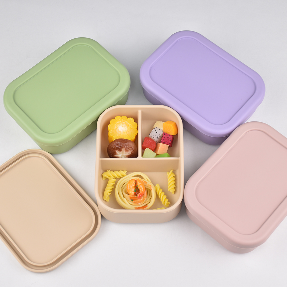 3칸 식품 등급 실리콘 벤토 도시락 - 누출 방지, 전 - Baby Food In Jar 리뷰 및 가격