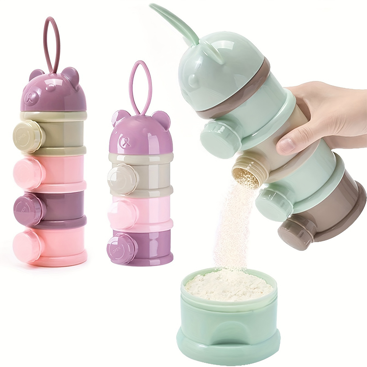 스트랩이 있는 대용량 아기 분유 용기, 분유 디스펜서, - Baby Food Options 리뷰 및 가격