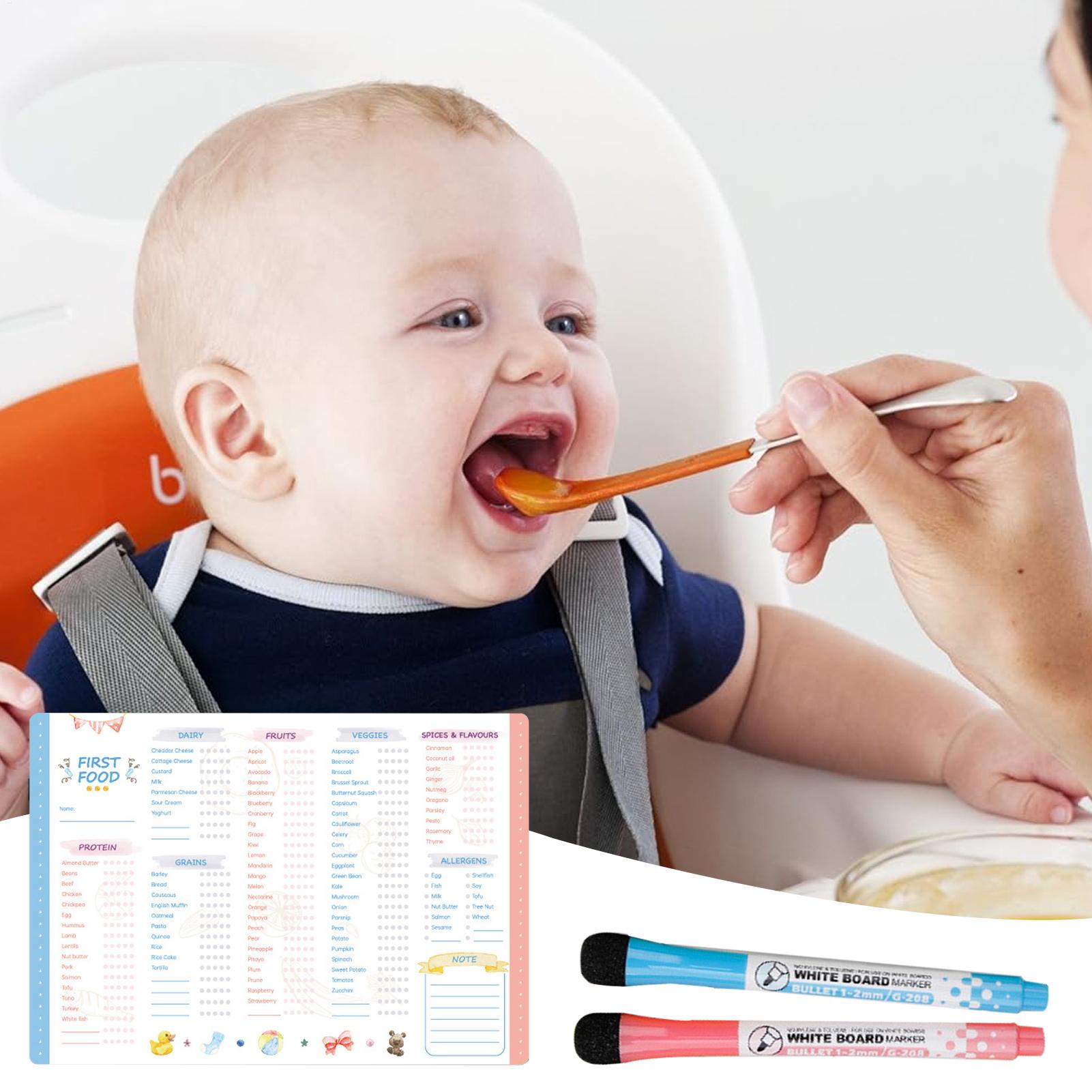 아기 첫 음식 체크리스트 자석 재사용 가능한 이유식 추 - Baby Food List 리뷰 및 가격