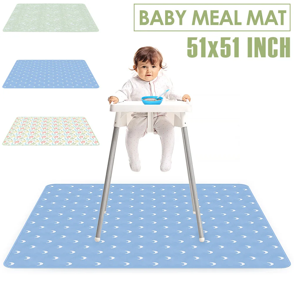 아기 놀이 매트 51인치 방수 아기 하이체어 스플래시  - Highchair Splash Mat 리뷰 및 가격
