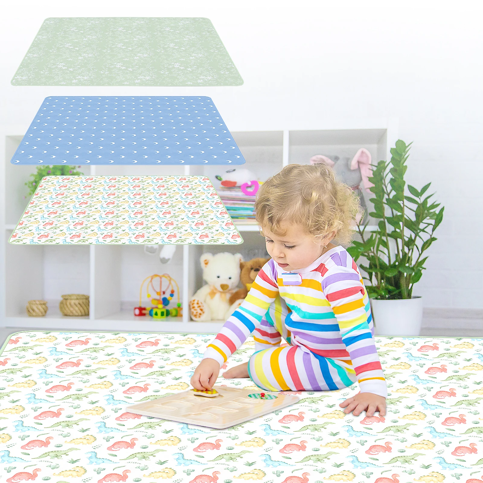 아기 놀이 매트 51인치 방수 아기 하이체어 스플래시  - Highchair Splash Mat 리뷰 및 가격