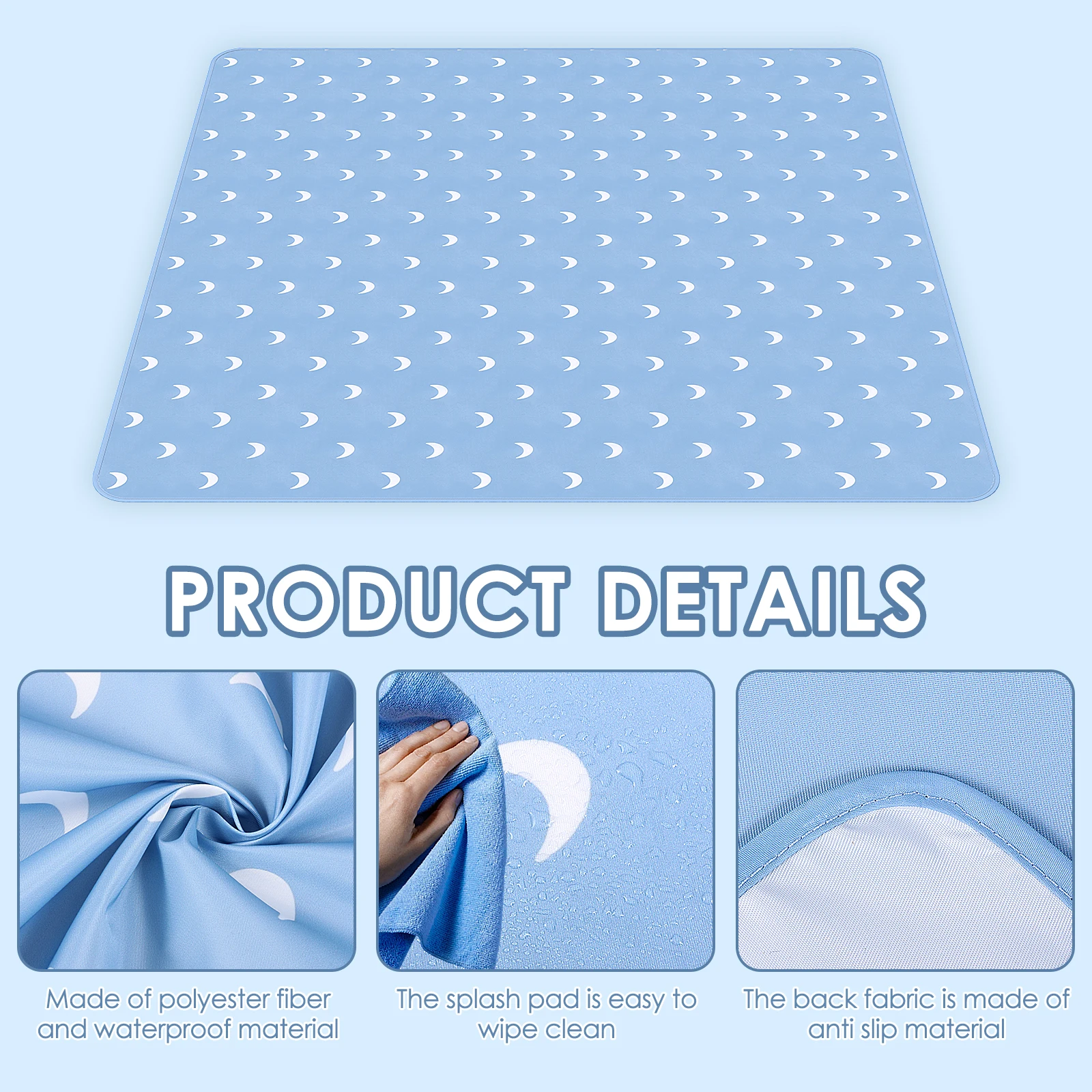 아기 놀이 매트 51인치 방수 아기 하이체어 스플래시  - Highchair Splash Mat 리뷰 및 가격