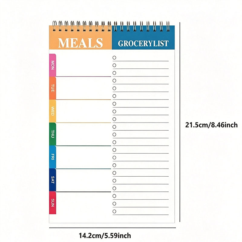 주간 식단 플래너 노트패드 5.6x8.5인치, 50페이 - Baby Food List 리뷰 및 가격