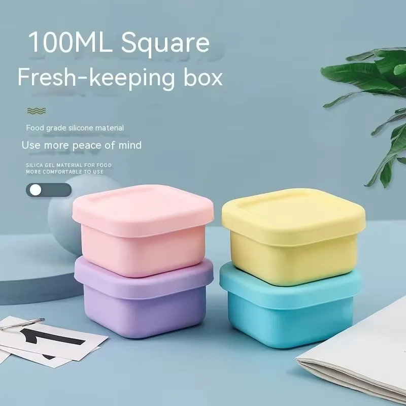 1Pc 실리콘 아기 도시락 상자(뚜껑 포함) 신선한 저 - Baby Food Options 리뷰 및 가격